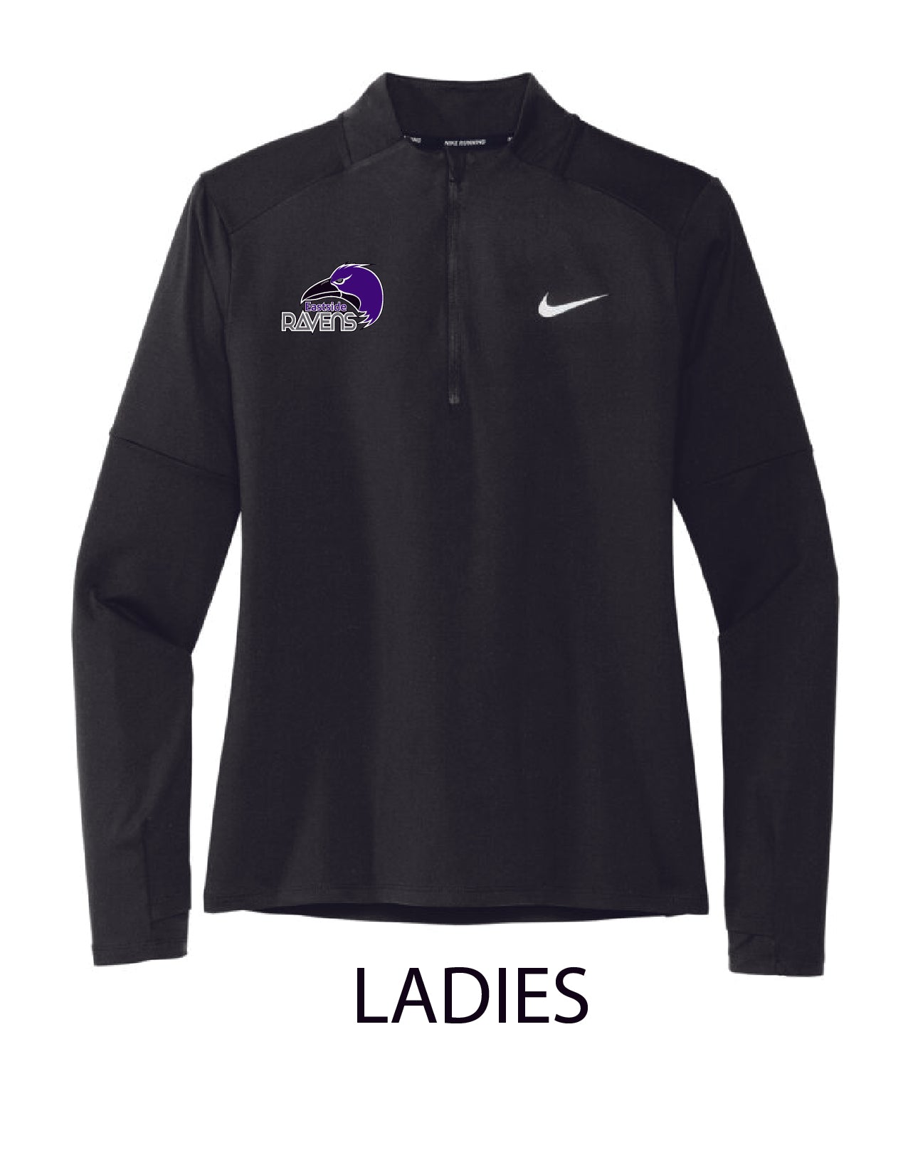 EASTSIDE RAVENS NIKE 1/4 ZIP LADIES & MENS