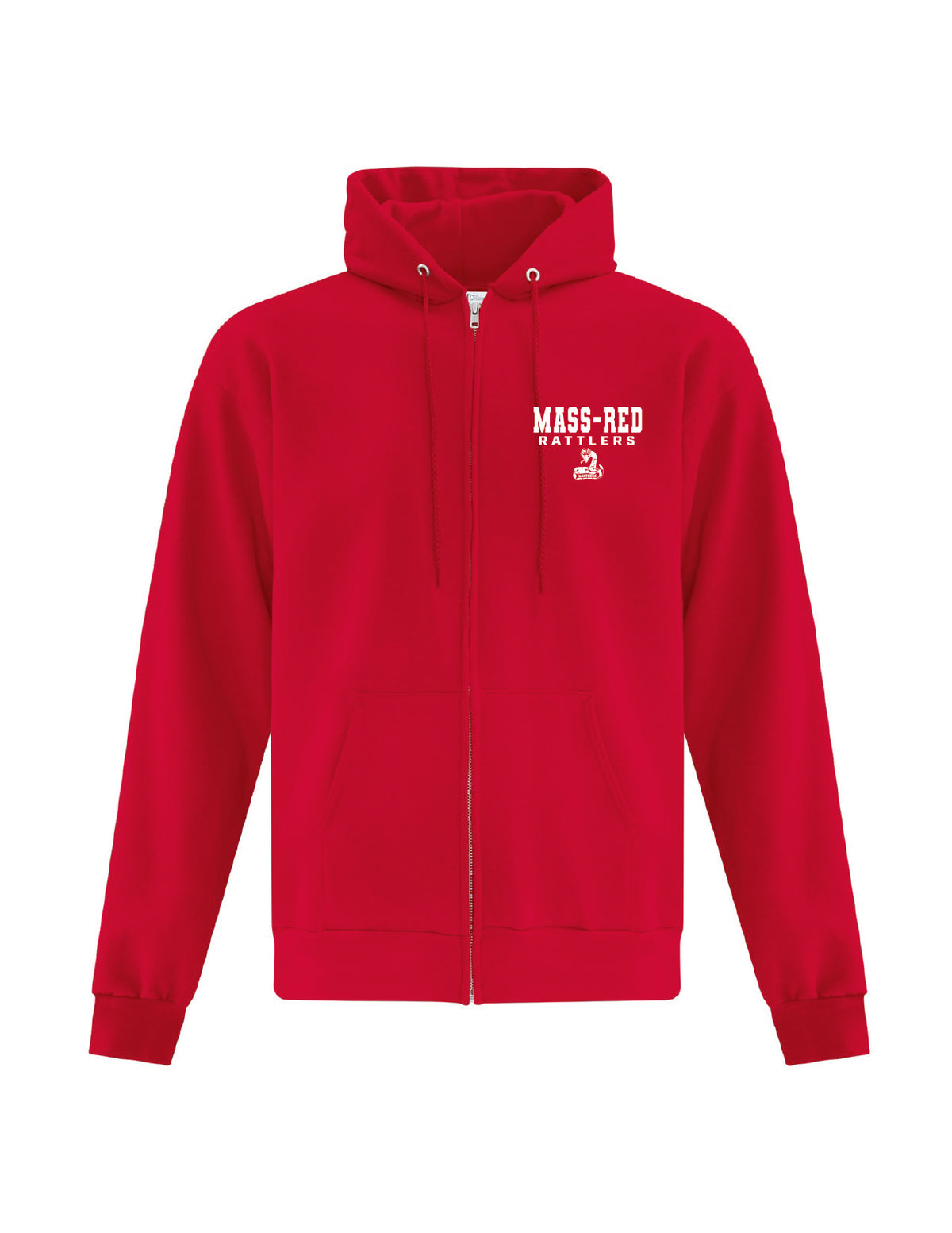 Mass-Red Public School Full Zip Hoodie
